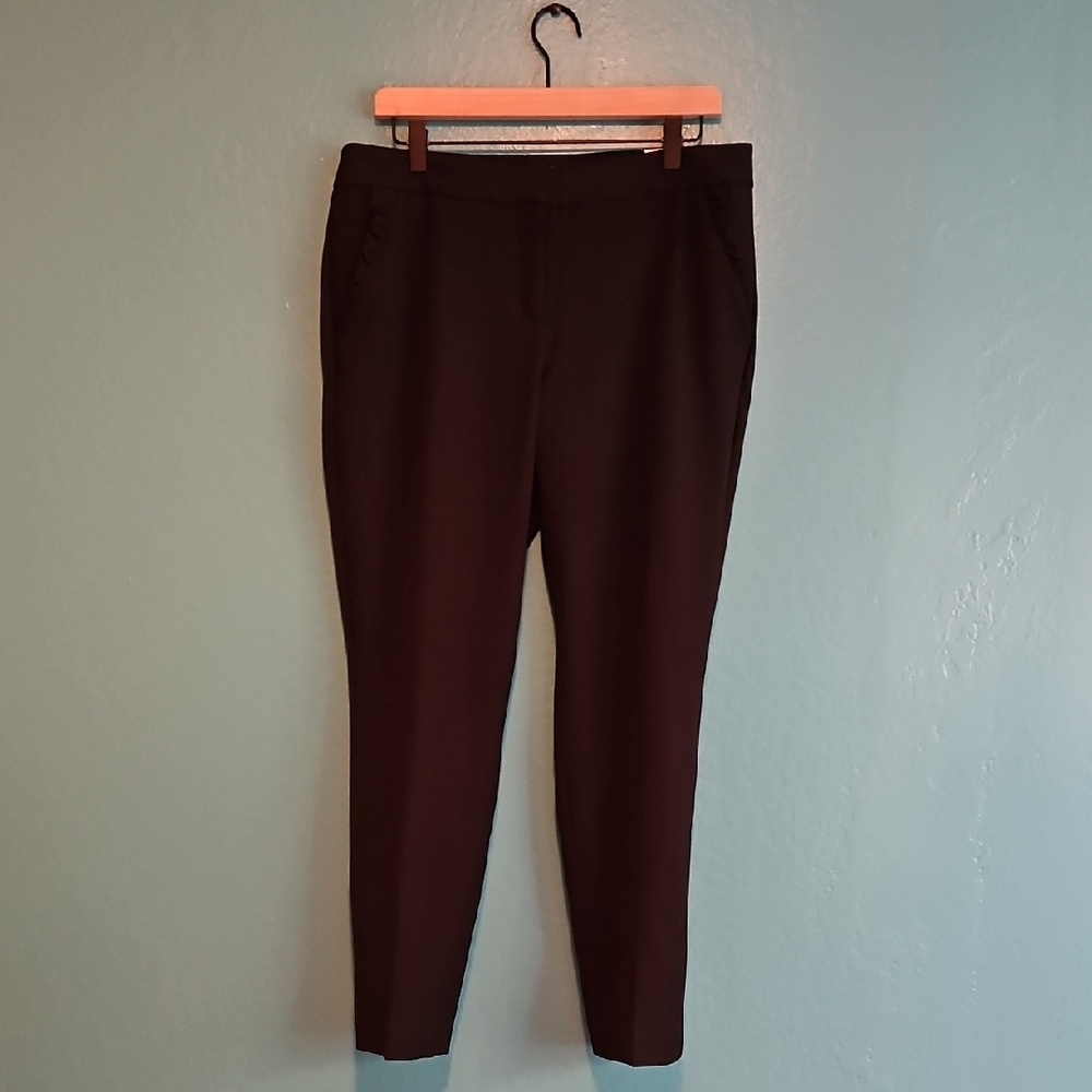 Express Columnist Mid-Rise Ankle Pant - Black